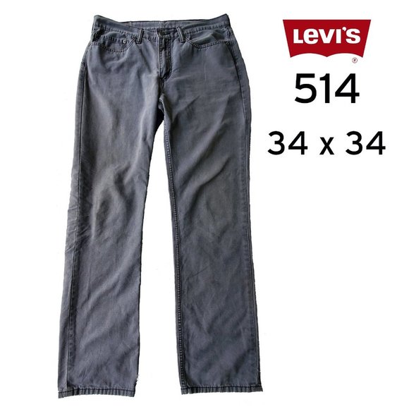 Levi's Other - LEVIS 514 Grey Jeans 100% Cotton 34 w x 34 L